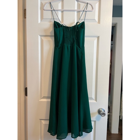 Reformation Juliette Dress in Emerald - Picture 8 of 10